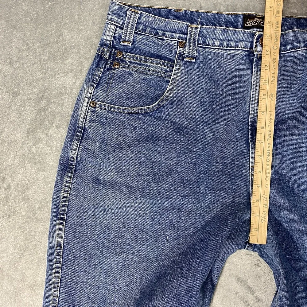 Vintage Zonz Shorts Mens Size 42 Blue Baggy Fit Denim Jean Jorts Skater 90s‎ Y2K